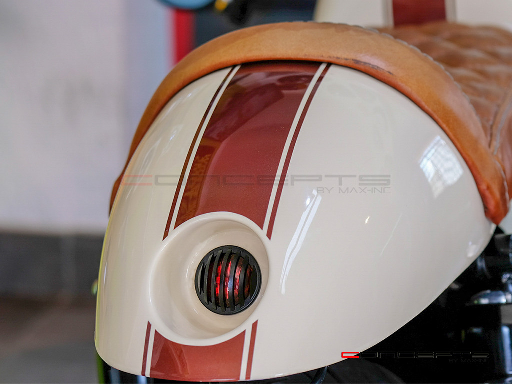 1.65" Matte Black Mini Flush Mount CNC Billet Alum Prison Grill LED Stop / Tail Light