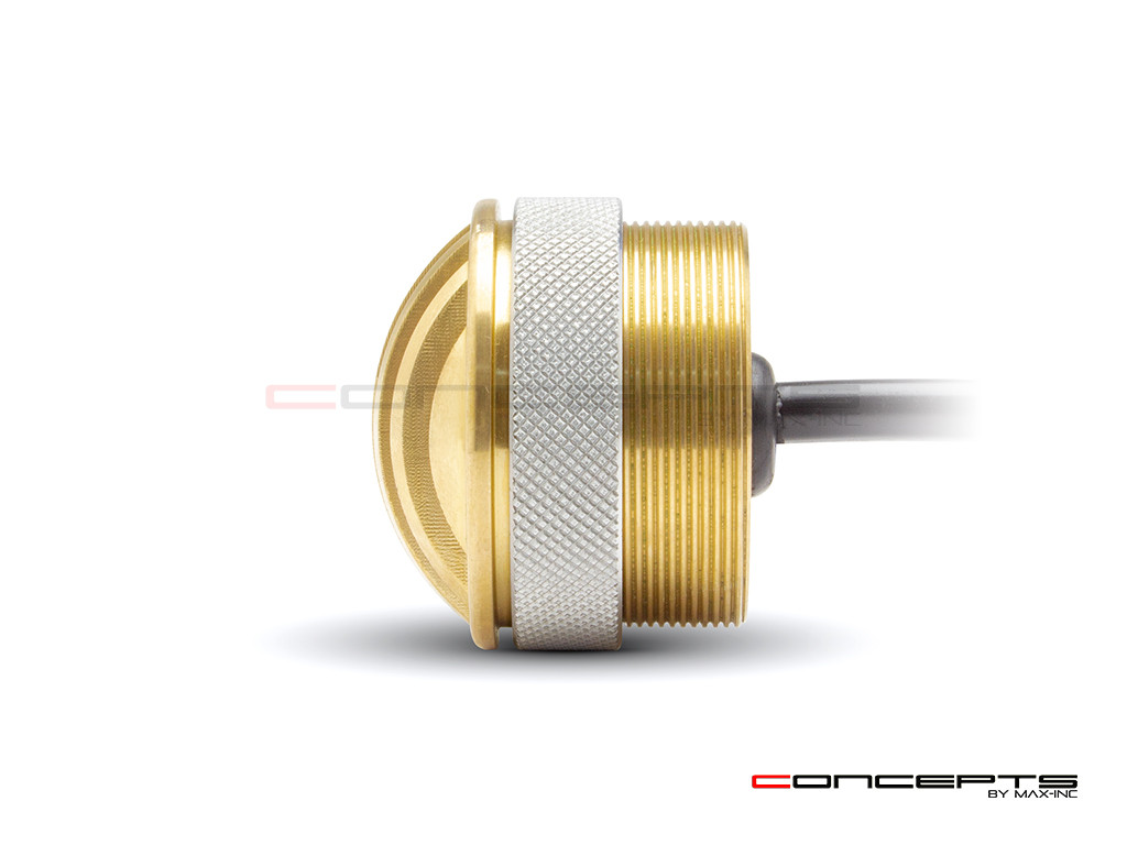 1.65" Solid Brass Mini Flush Mount CNC Machined Prison Grill LED Stop / Tail Light