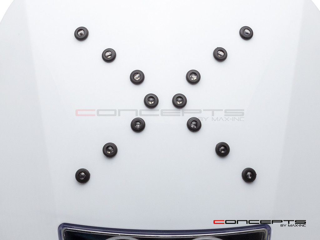 Green DIY Universal Fender Mount LED Auxiliary Light Set - 14 Piece