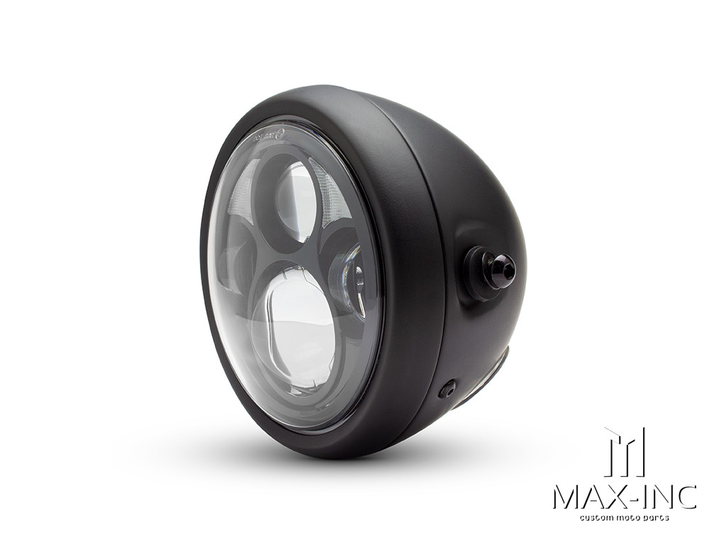 6.5" Metal Housing LED Quad Projector Headlight + DRLs - 40w