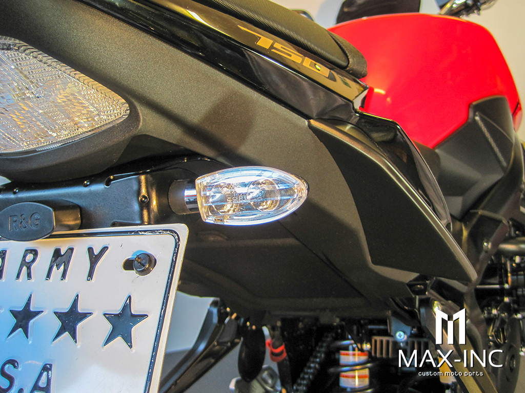 Black Super Bright Dual LED Turn Signals / Indicators - Emarked