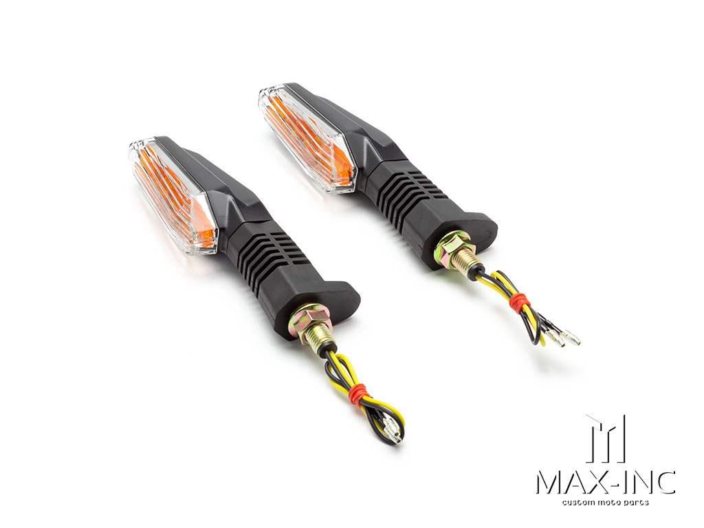Black Sport Bike LED Turn Signals / Indicators 