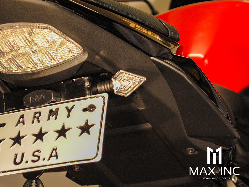 Black Diamond Shape Mini LED Turn Signals / Indicators - Emarked