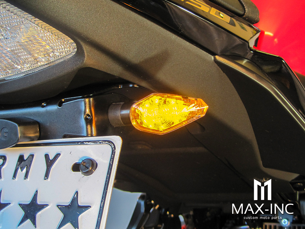 Black Apollos Mini LED Turn Signals / Indicators - Emarked