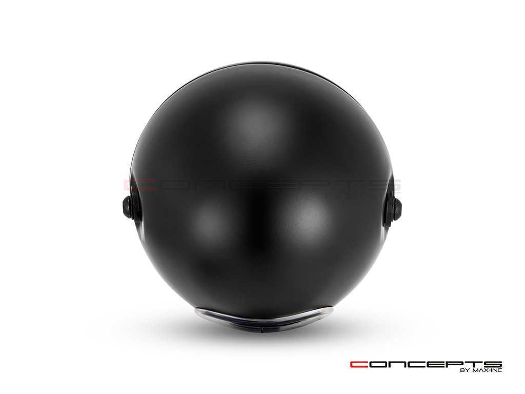 7.7" Matte Black Universal Classic Metal Multi Projector LED Headlight + Mesh Grill - 12v / 75w