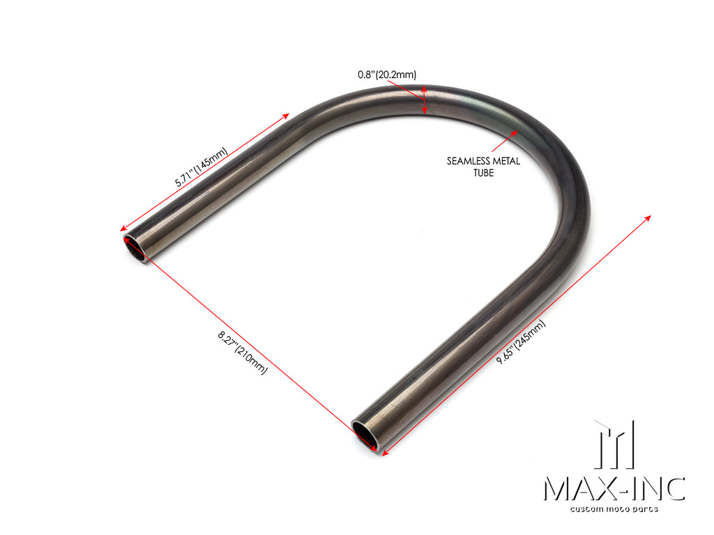Universal DIY 210mm Flat Raw Steel Rear Tail Seat Hoop