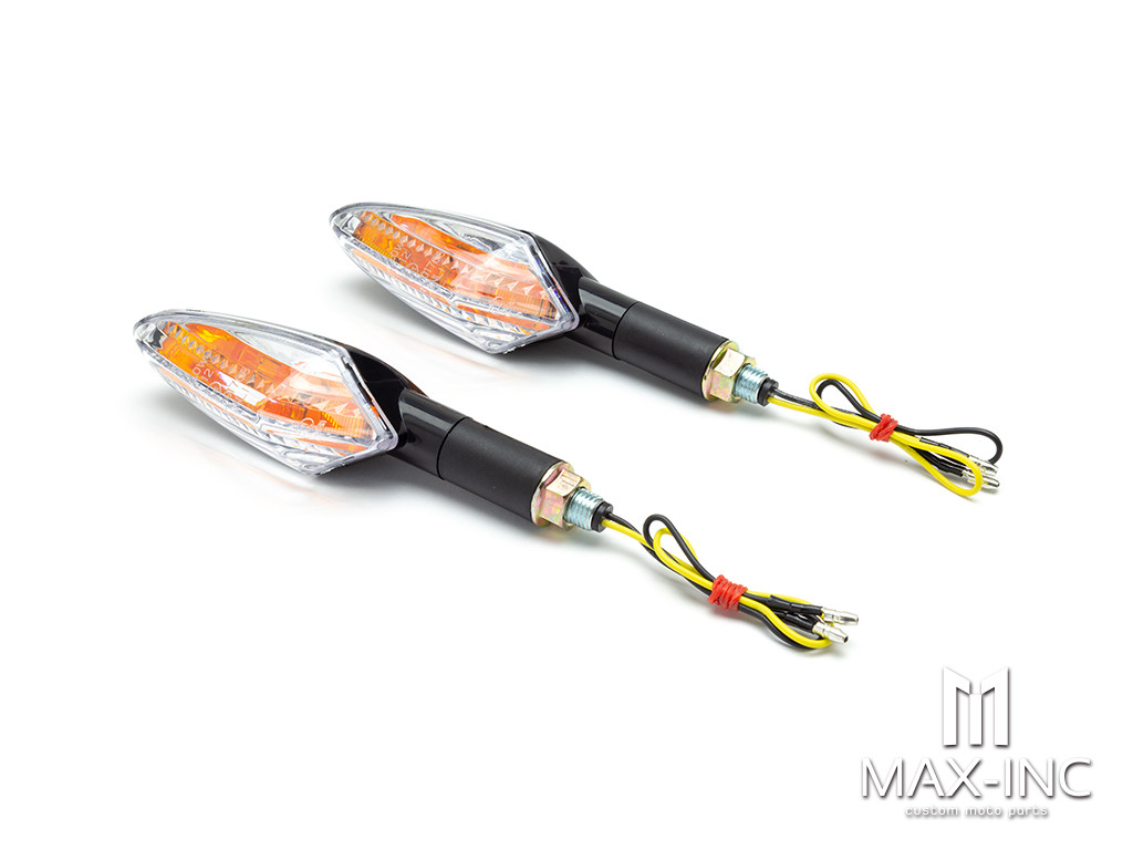 Black Amber Inner Lens LED Turn Signals / Indicators - Emarked