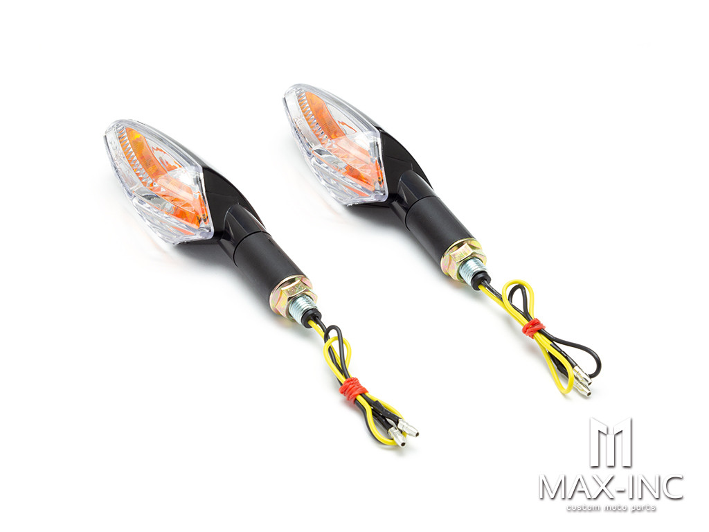 Black Amber Inner Lens LED Turn Signals / Indicators - Emarked