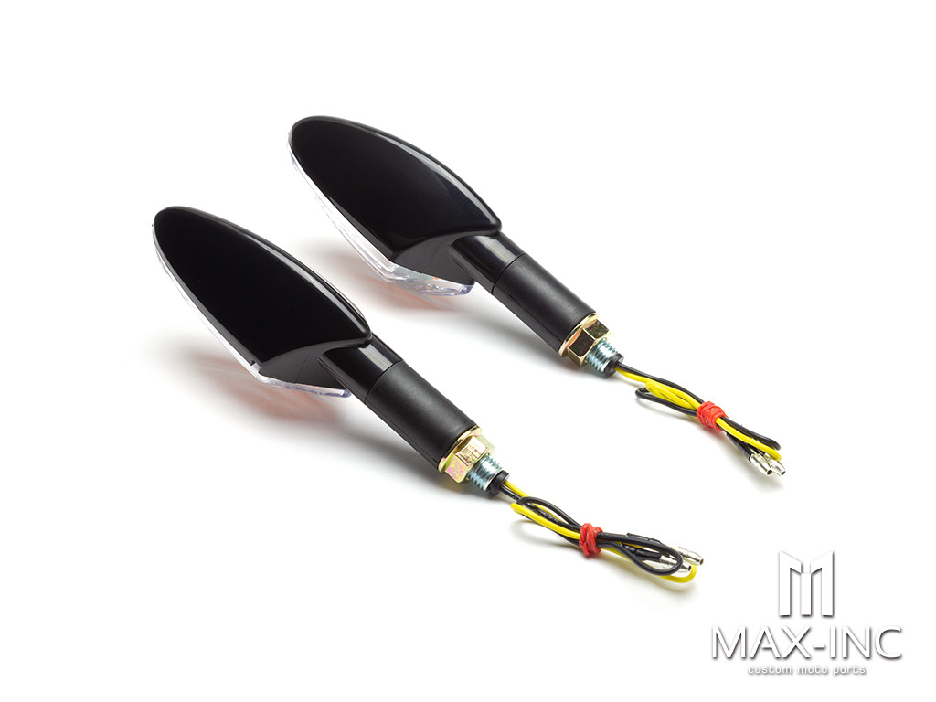 Black Amber Inner Lens LED Turn Signals / Indicators - Emarked