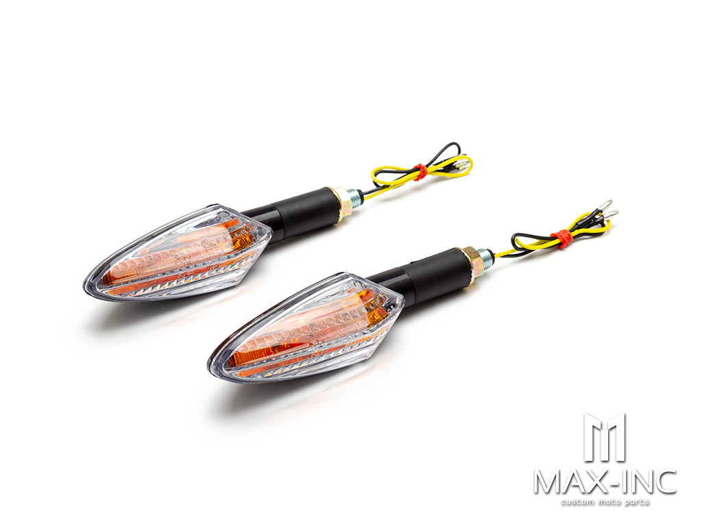 Black Amber Inner Lens LED Turn Signals / Indicators - Emarked