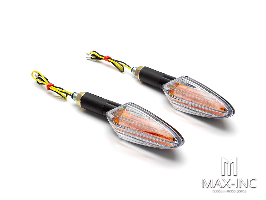 Black Amber Inner Lens LED Turn Signals / Indicators - Emarked