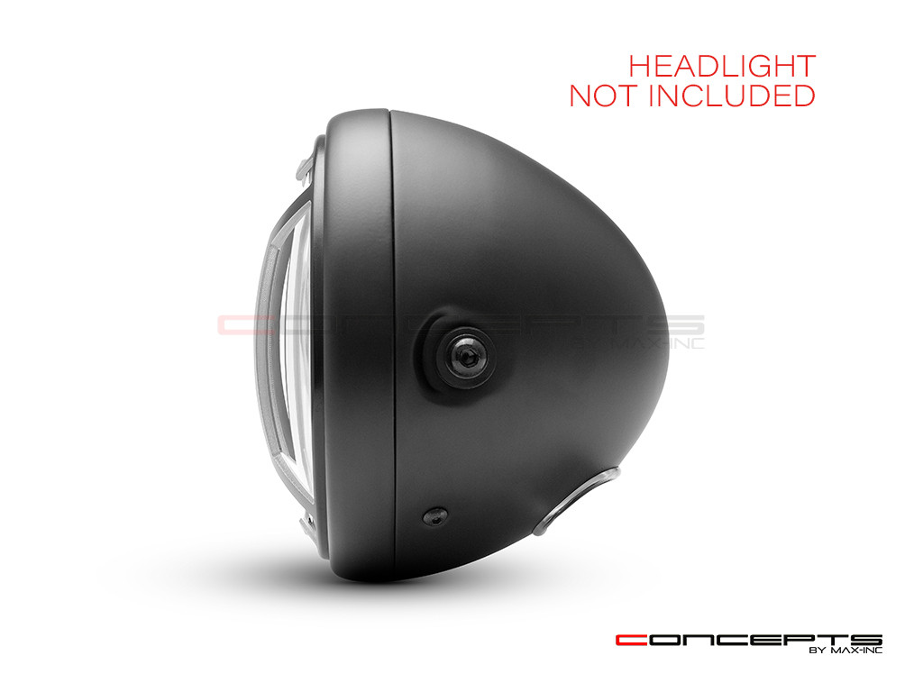 Armour Design 7" Black + Contrast Cut CNC Aluminum Headlight Guard Cover