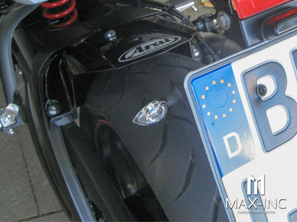 Chrome Alloy Micro Cyclops LED Turn Signals / Indicators - Small & Bright