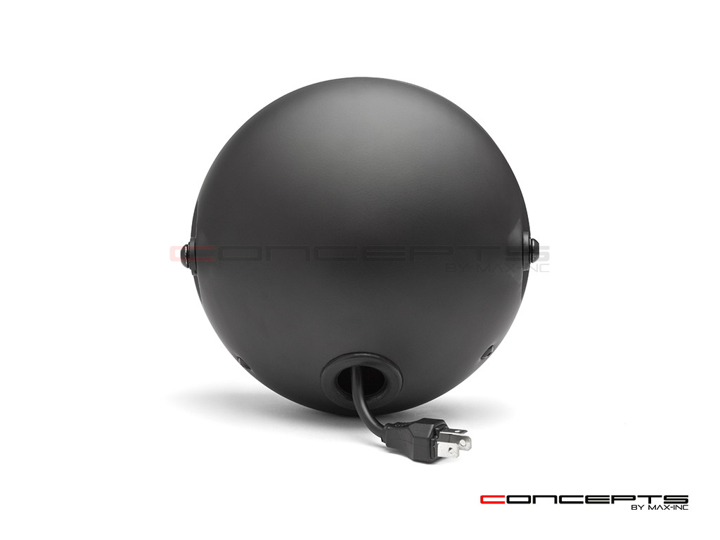 7.7" Matte Black Shorty Multi Projector LED Headlight + Mesh Grill