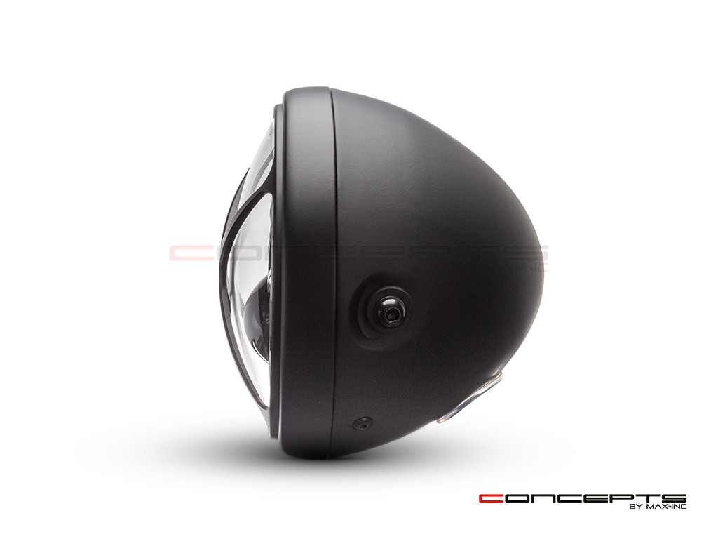 7.7" Matte Black Multi Projector LED Headlight + X Cross Cover