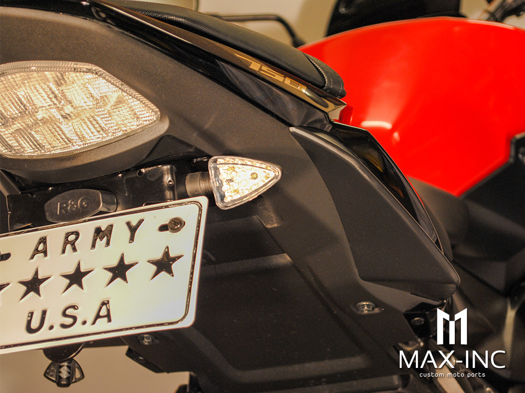 Chrome Mini Arrow Head LED Turn Signals / Indicators - Emarked