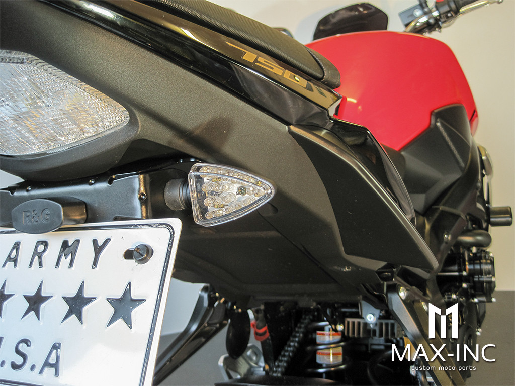 Chrome Mini Arrow Head LED Turn Signals / Indicators - Emarked