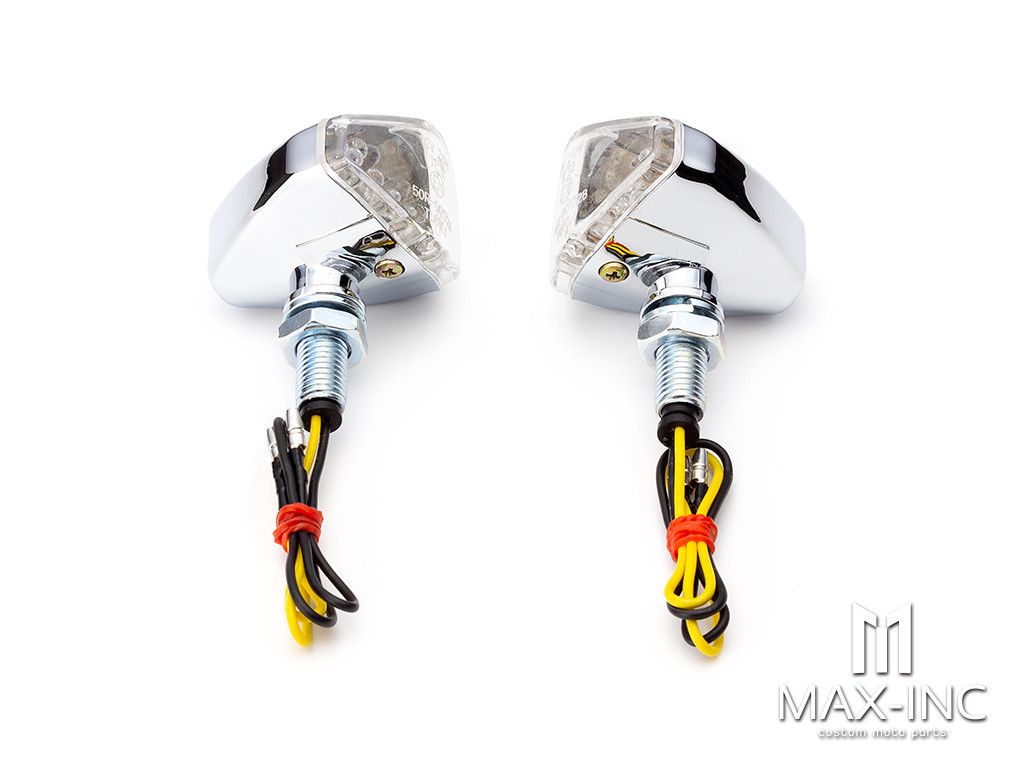 Chrome Shorty LED Turn Signals / Indicators - Emarked