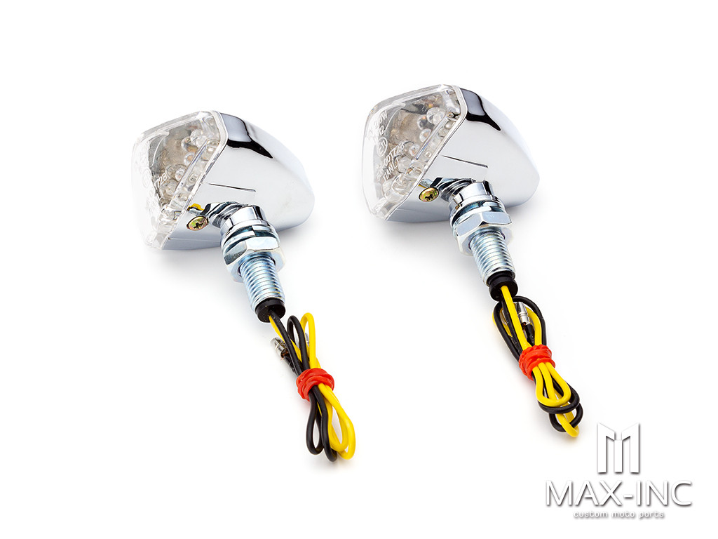 Chrome Shorty LED Turn Signals / Indicators - Emarked