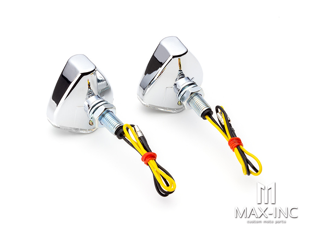 Chrome Shorty LED Turn Signals / Indicators - Emarked