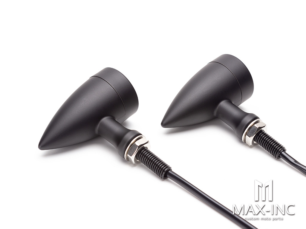 Black Bullet Alloy Integrated LED Daytime Running Lights + Turn Signals