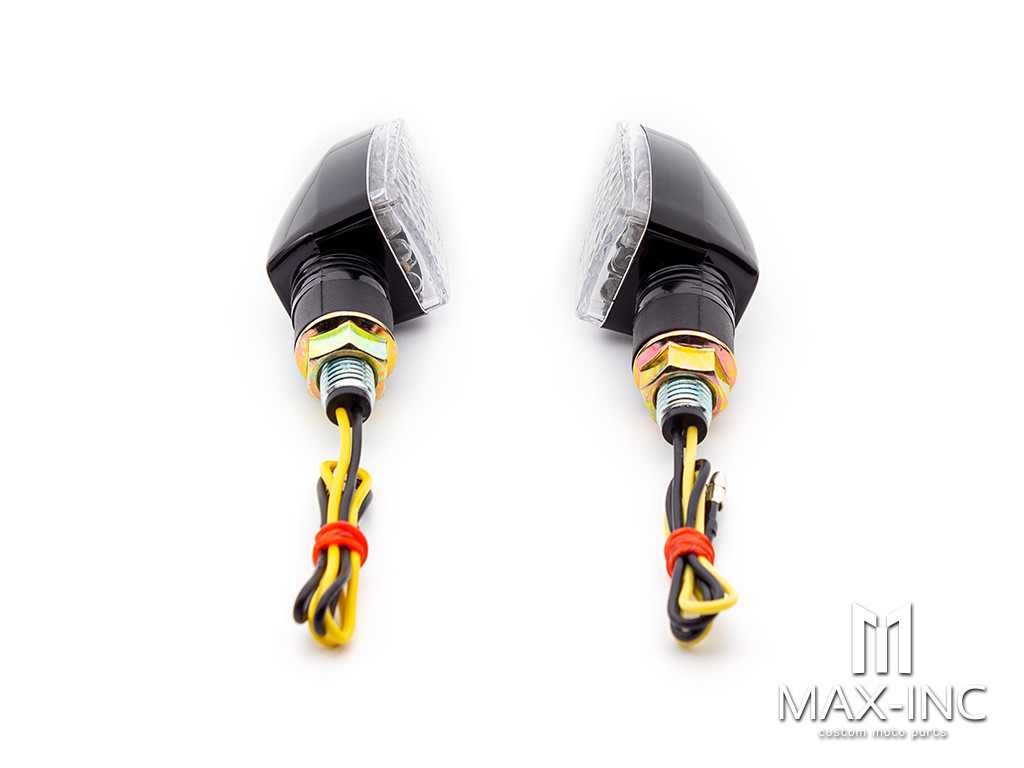 Black Mini Spear Head LED Turn Signals / Indicators - Emarked