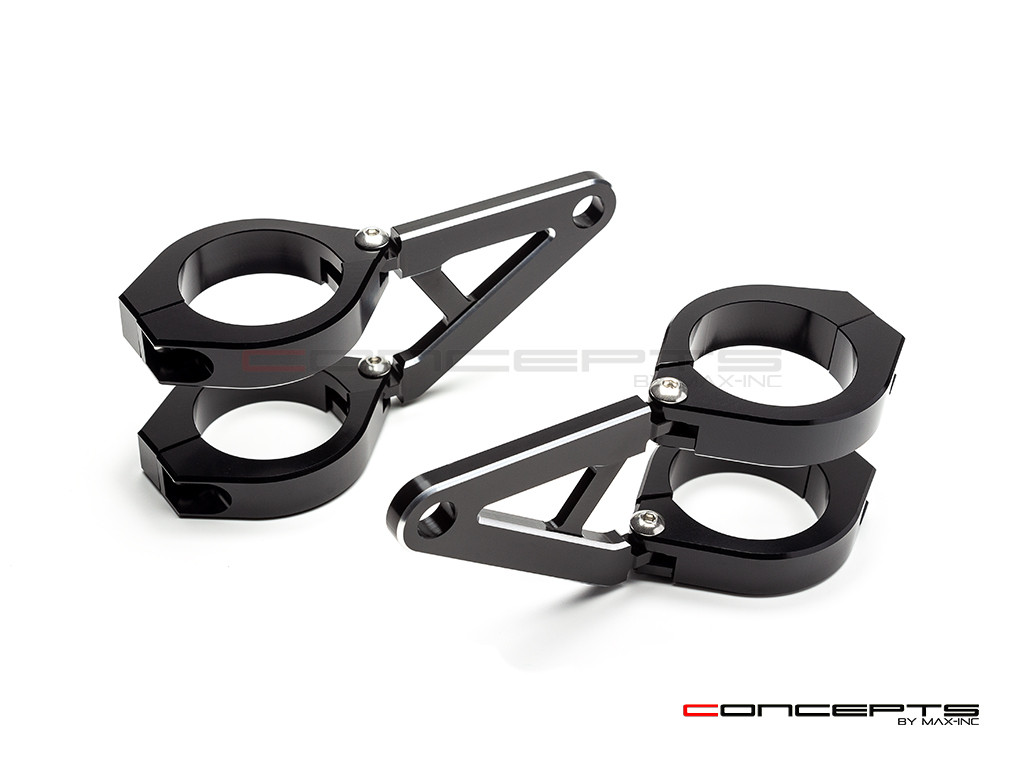 MAX Stubby High Quality CNC Machined Headlight Brackets  - Fits Fork Sizes 32 - 59mm