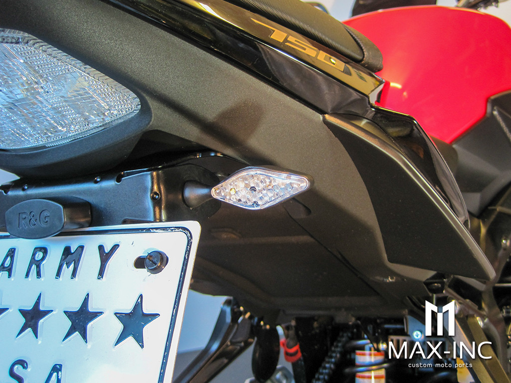 Matte Black Mini Gator Alloy LED Turn Signals / Indicators - Emarked