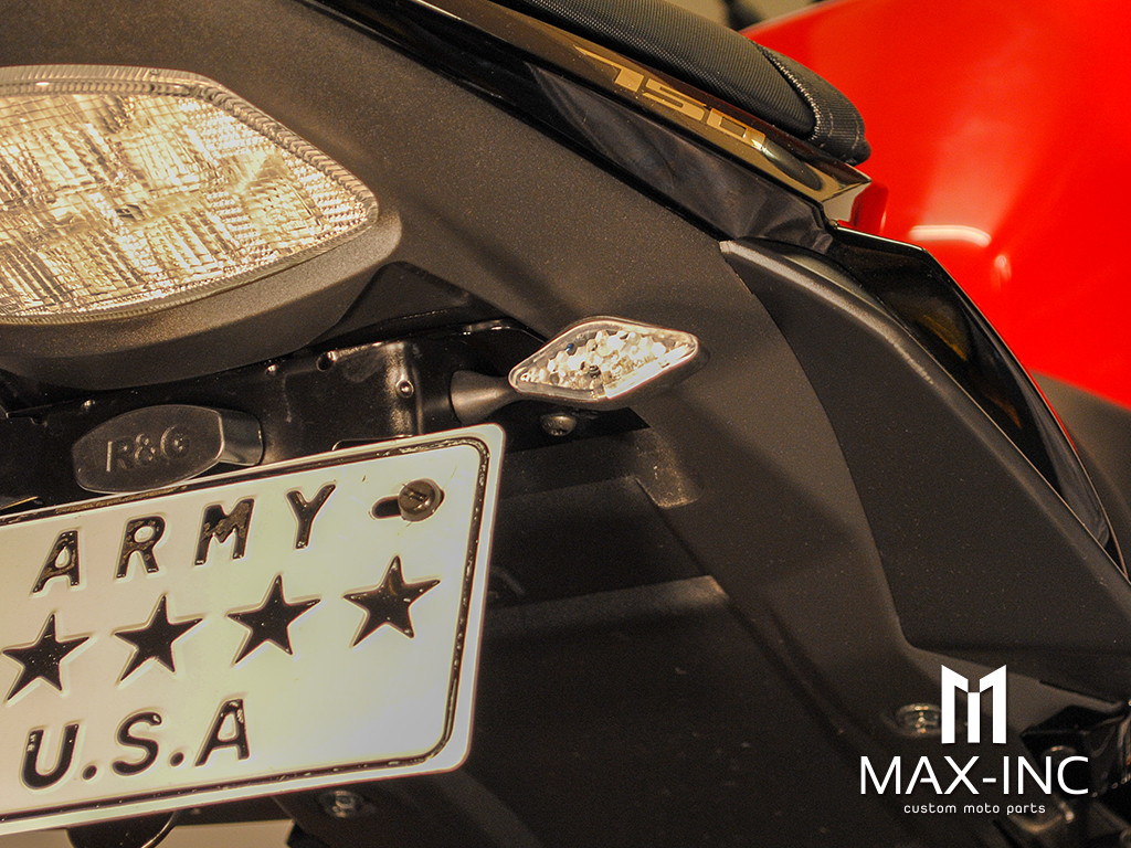 Matte Black Mini Gator Alloy LED Turn Signals / Indicators - Emarked