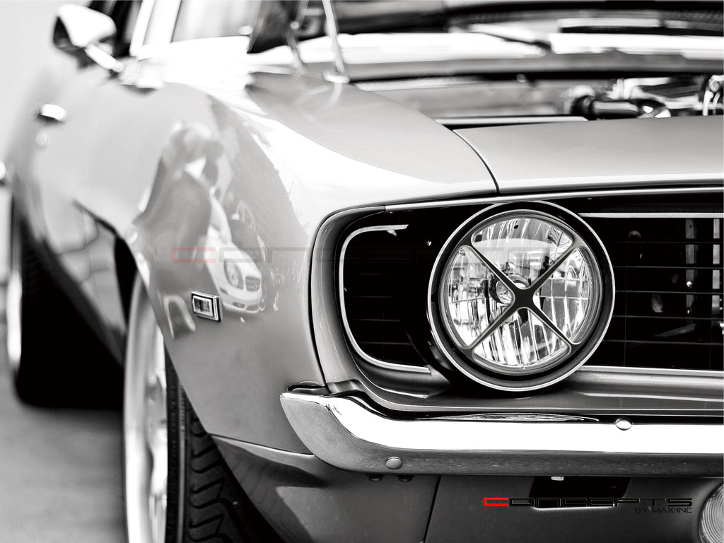 Cross Design 7" Black CNC Aluminum Headlight Guard Cover