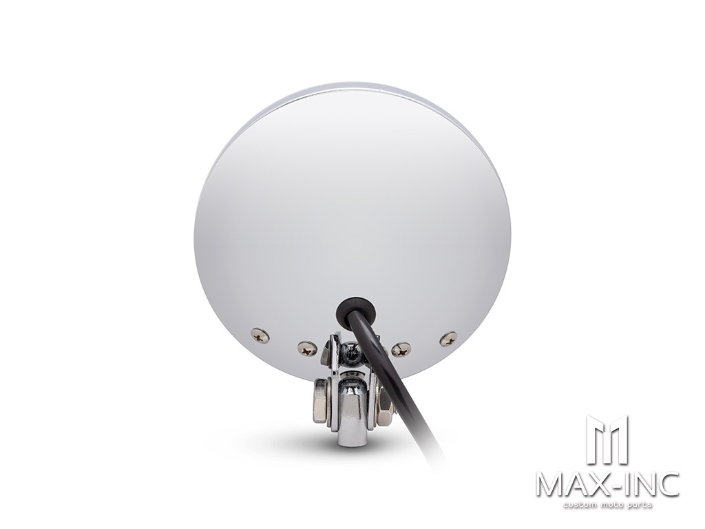 5" Chrome Metal Shallow Bottom Mount Custom Headlight