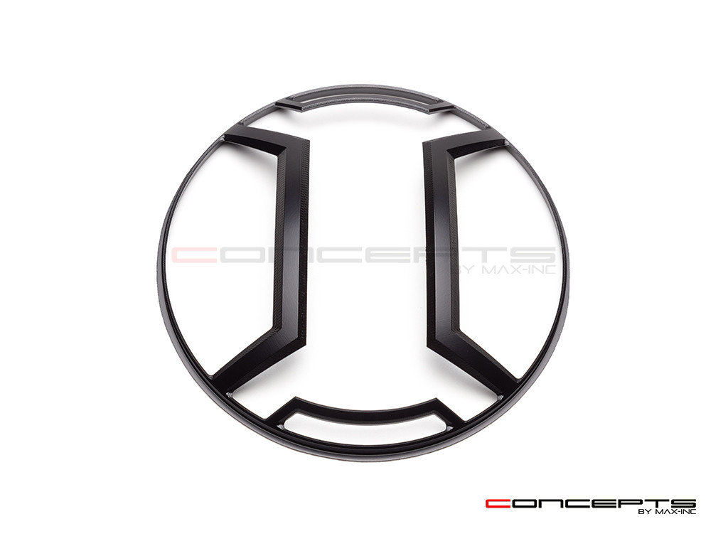 Armour Grill Design 7" Black CNC Aluminum Headlight Guard Cover