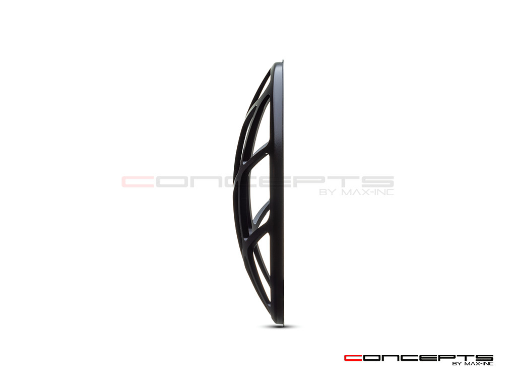 Spyder Grill Design 7" Black CNC Aluminum Headlight Guard Cover