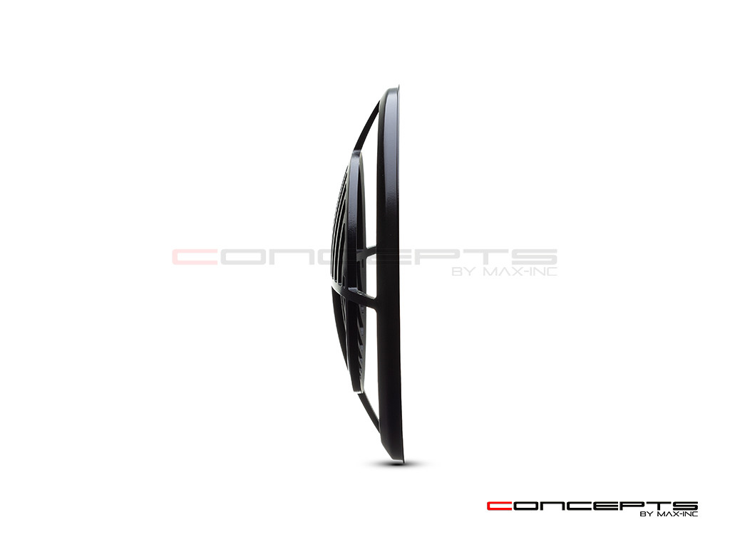 Beemer Grill Design 7" Black CNC Aluminum Headlight Guard Cover