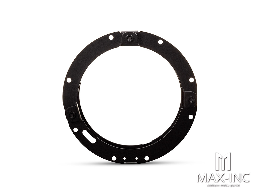 Black 7-Inch LED DayMaker Headlight Mounting Ring & Bracket for Harley Davidsons