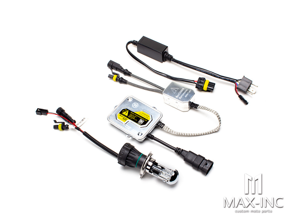 12v / 35w / H4 Xenon HID Headlight Bulb Set - Hi / Low Beam - Plug n Play