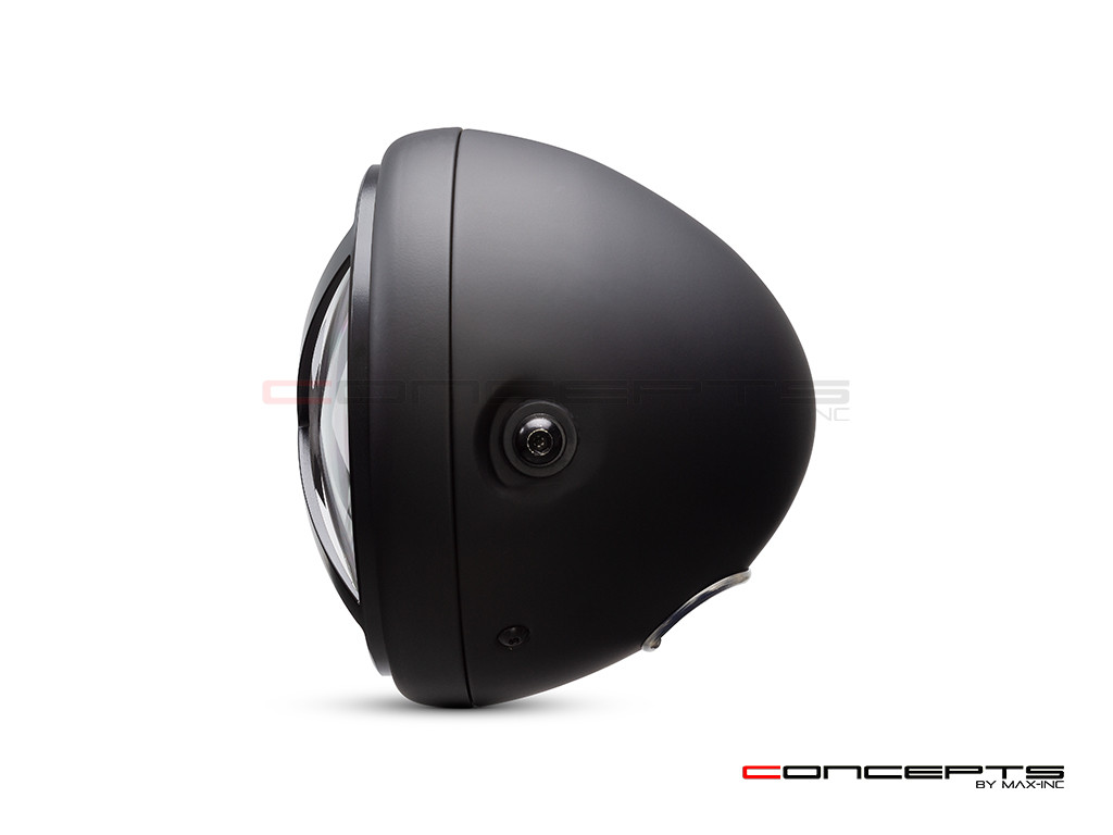 7.7" Matte Black Multi Projector LED Headlight + X-Rally Grill Cover