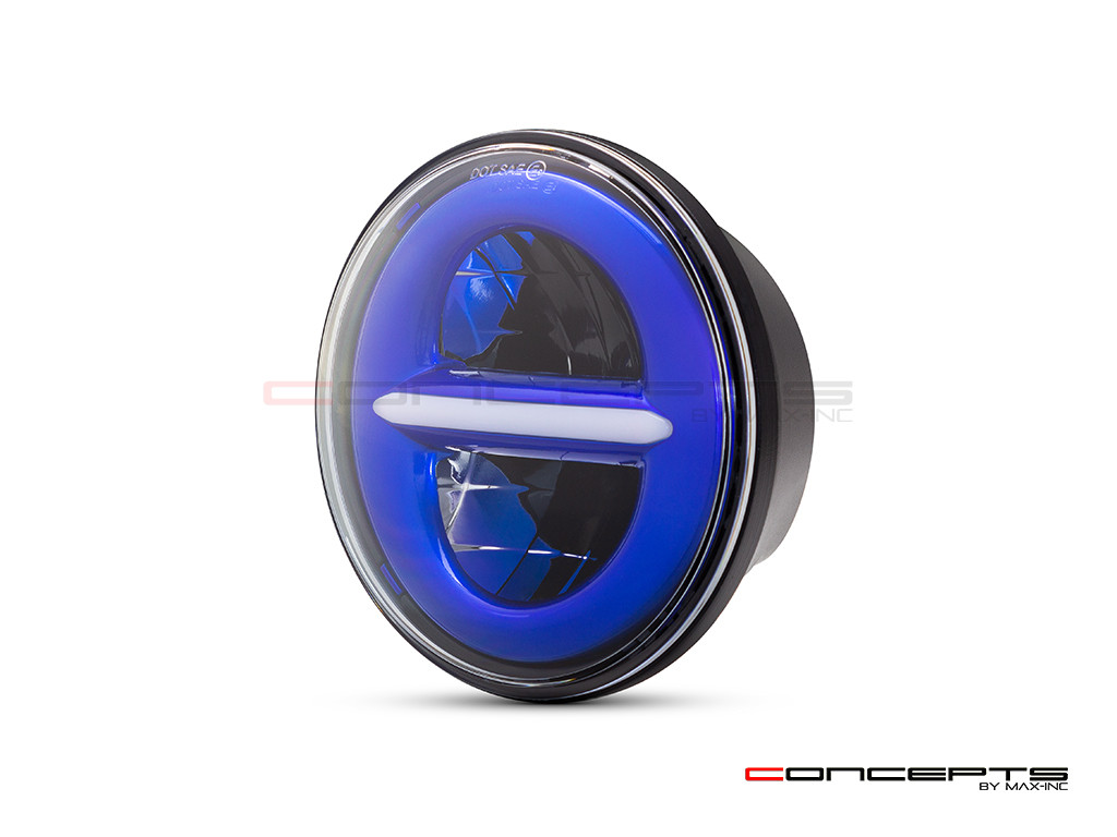 5.75" Blue Classic / Modern LED Headlight Insert