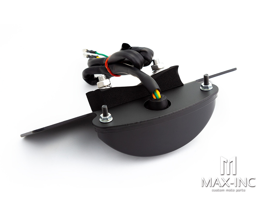 Matte Black Oval Integrated LED Stop / Tail Light / Turn Signals
