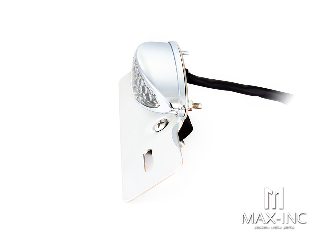 Chrome Oval Integrated LED Stop / Tail Light / Turn Signals