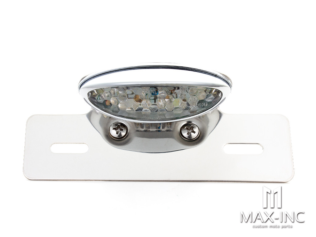 Chrome Oval Integrated LED Stop / Tail Light / Turn Signals