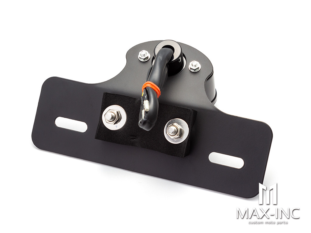 Universal Cat Eye Black LED Stop / Tail Light - Clear Lens