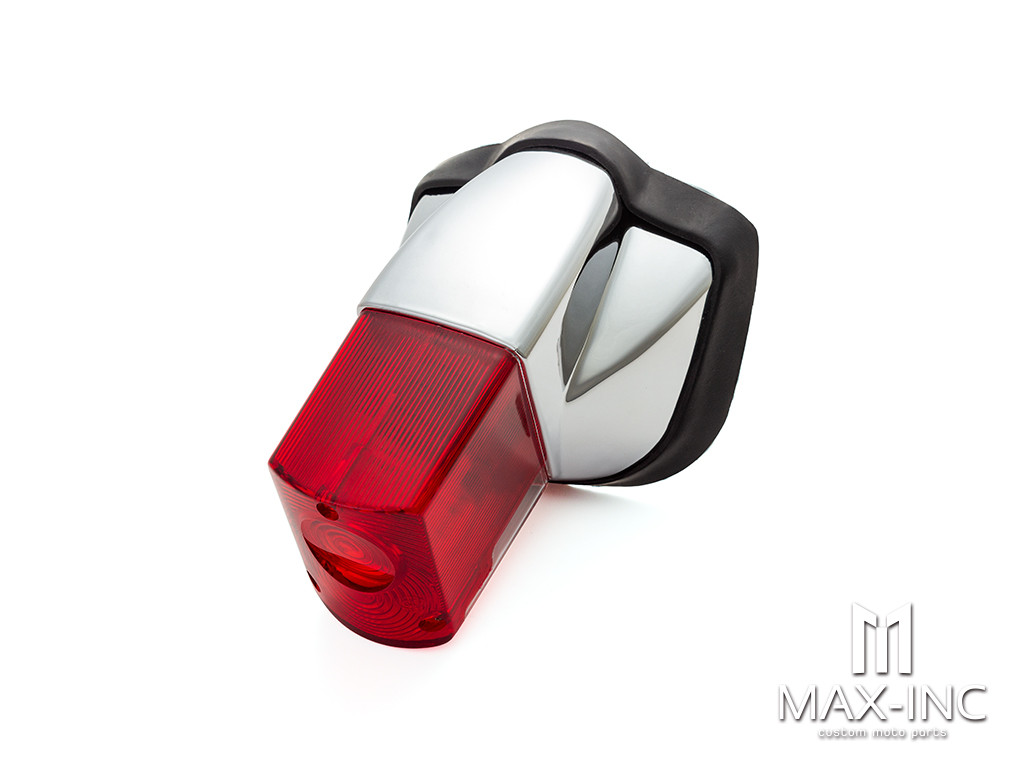 Universal Chrome Retro Style Fender Mount Stop / Tail Light - Bulb Type