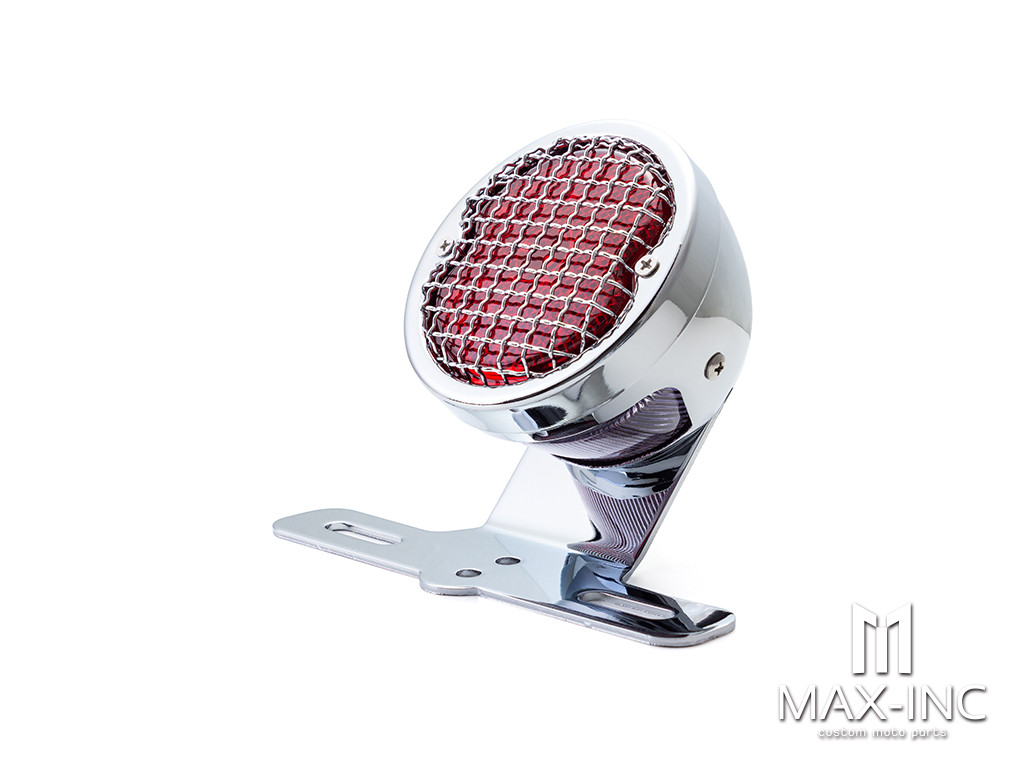 Chrome Mesh Grill Metal LED Stop / Tail Light