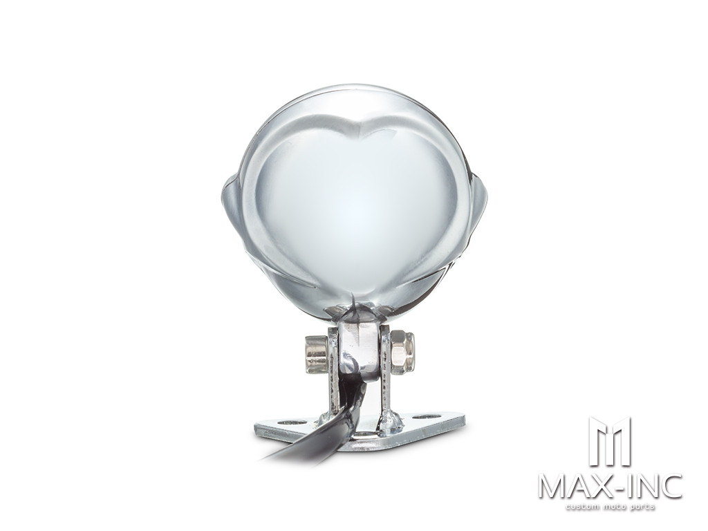 Polished Cage Grill Alloy Fender Mount LED Stop / Tail Light