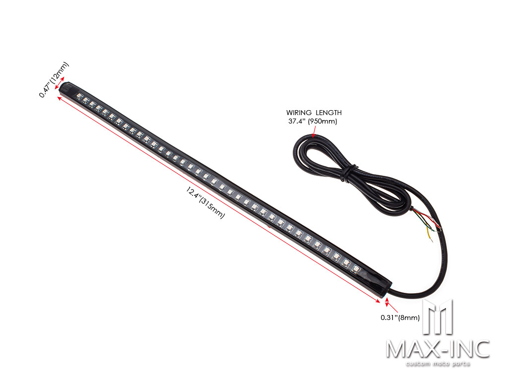 Universal Integrated Stop / Tail  Lights + Sequential Turn Signals LED Strip - 31.5cm 