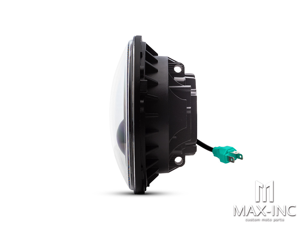 7" Projector LED Headlight Insert - Carbon Fiber Pattern Face