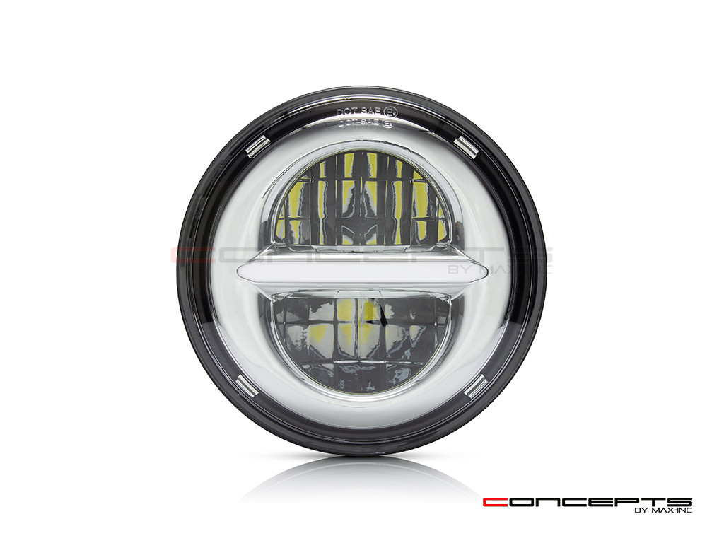 5.75" Chrome Classic / Modern LED Headlight Insert