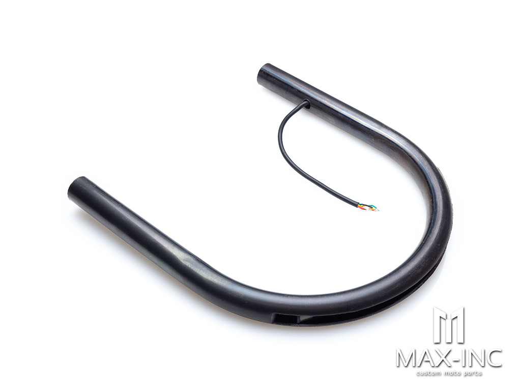 Universal Integrated LED Stop / Tail Light + Turn Signals 220mm Flat Steel Seat Hoop