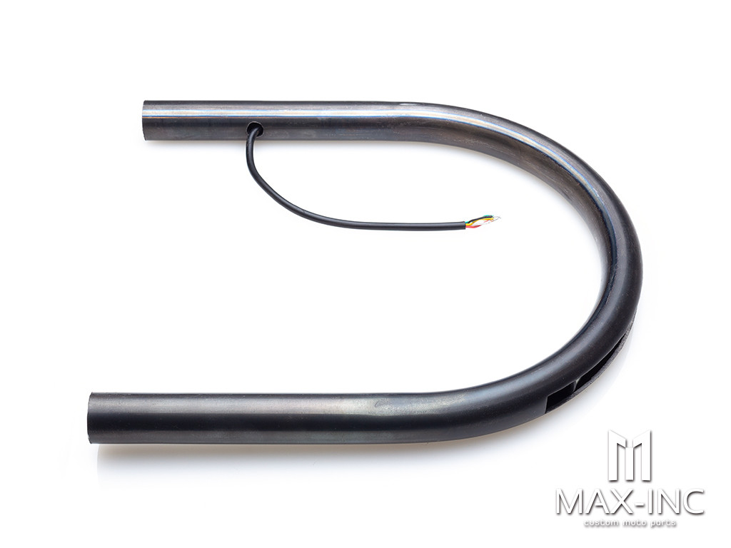 Universal Integrated LED Stop / Tail Light + Turn Signals 220mm Flat Steel Seat Hoop